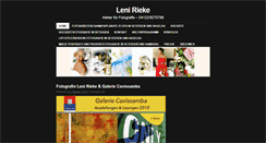 Desktop Screenshot of leni-rieke.de
